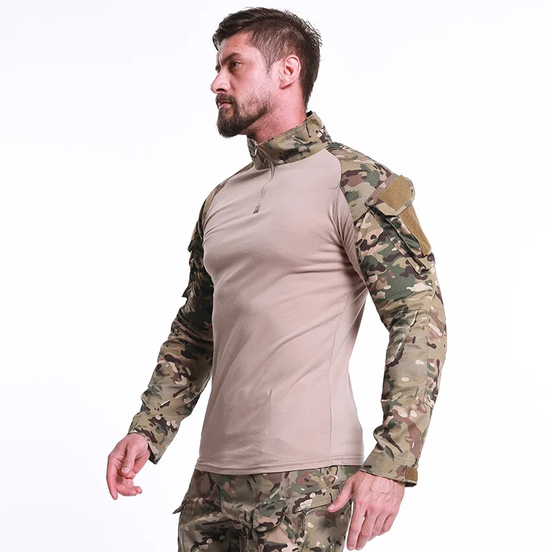 

Outdoor camouflage clothing frog clothing long-sleeved army fan clothing cycling clothing training uniforms tactical T-shirt