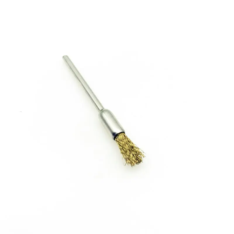 1pc Small Metal Wire Pen Shape Polishing Grinding Brush Motorcycle Rotary Tool 2.35mm shank