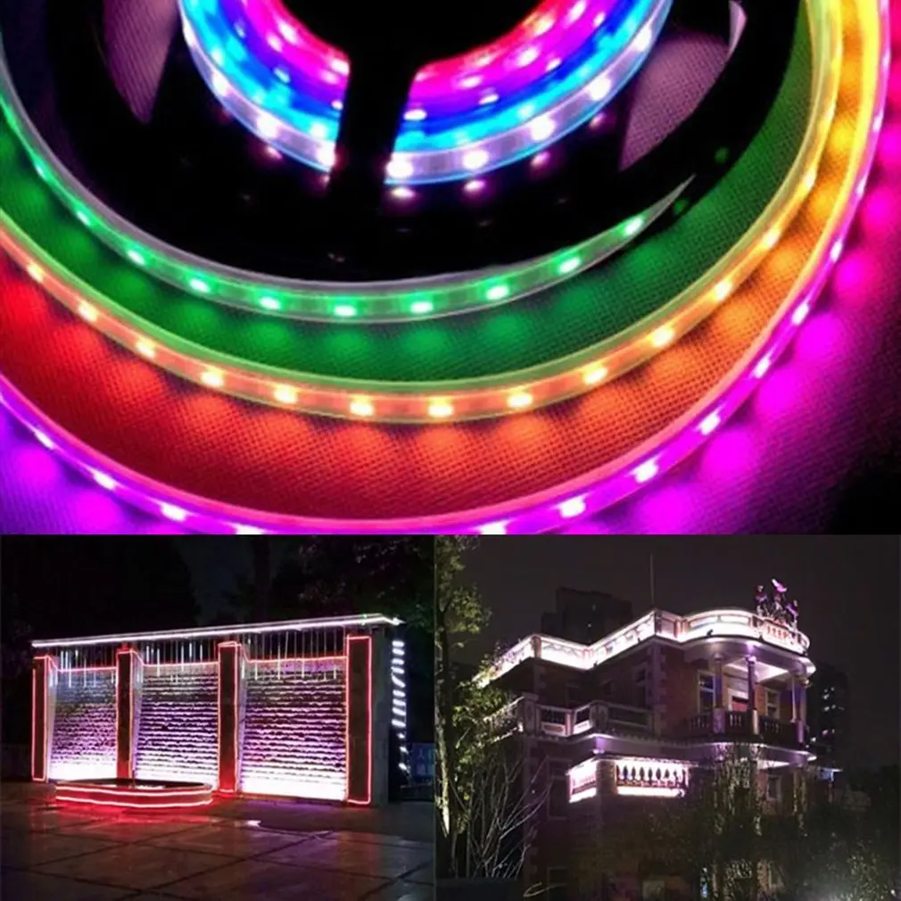 

Multicolor WS2811 High Brightness 5050 SMD LED Light Strip Waterproof Individually Addressable DC 12V Wide Viewing Angle