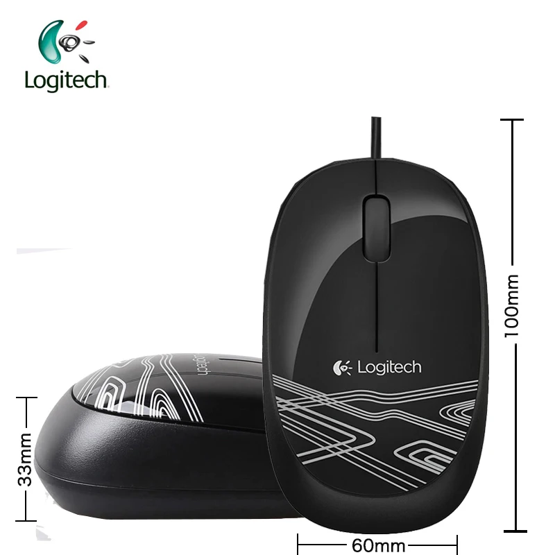 Проводная мышь logitech M105 для Mac OS/Windows с кабелем 1000 точек/дюйм, поддержка официального верификации рабочего стола для офисного использования для домашнего использования