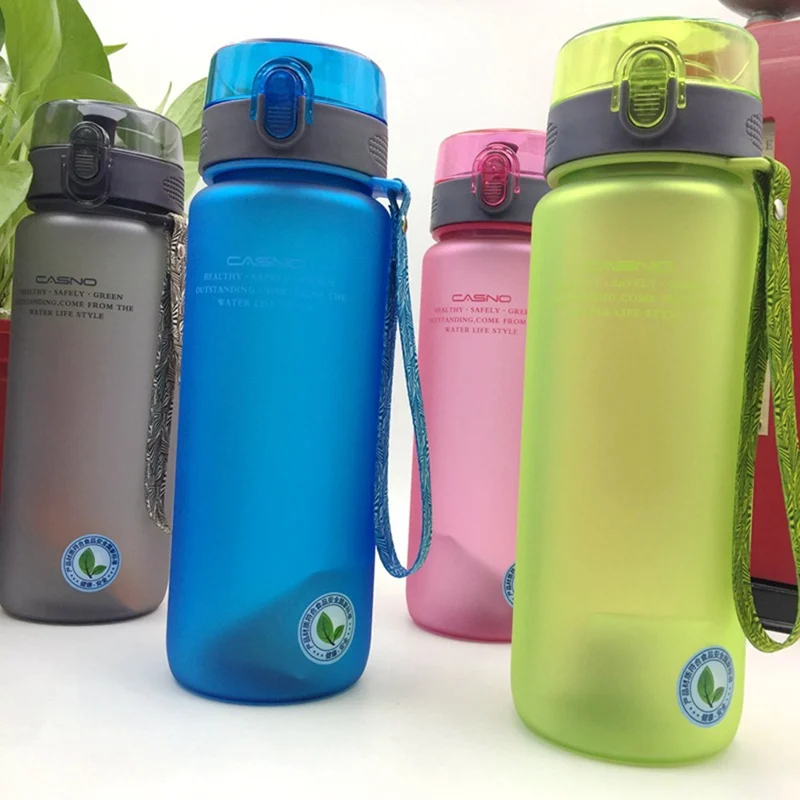 Water Bottle 400ml 560ml BPA Free Leak Proof Sports Water Bottle for Cycling Biking Travel Portable Water Bottle Plastic