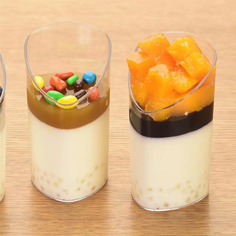 10 шт прозрачный пудинг чашки для Мусса для закусок мороженое