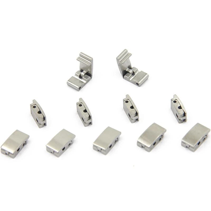 

20PCS/lot Wholesale Stainless Steel Press Connectors Square Buckles Clasps for Jewelry DIY Making Findings Accessories