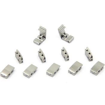 

20PCS/lot Multi Sizes Stainless Steel Jewelry Connectors Findings Belt Clips Buckles Square Clasps for DIY Making Accessories