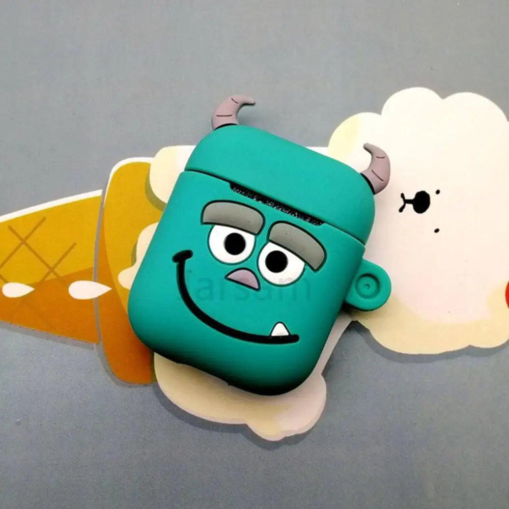 Для AirPods чехол 3D милый кот для разделывания свиньи, утки Kawaii аниме мультфильм наушники чехол для AirPods Мягкий защитный чехол - Цвет: Hairy