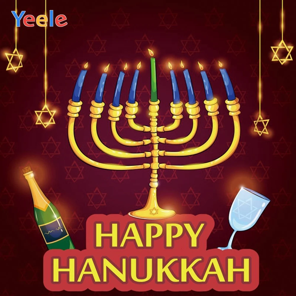 Rosh Hashanah Hannukah вечерние виниловые фоны для фотосъемки с Подсвечниками и свечами на заказ для фотостудии