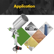 Мини-распылитель для краски, автомобильная воздушная щетка, распылитель, распылитель, пистолет-распылитель, 2,5 мм сопло, HVLP, Гравитационный распылитель