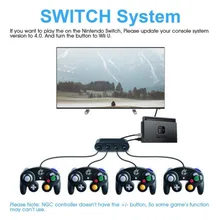 Эффективный 4 порта Gamecube контроллер адаптер GC адаптер для wii U переключатель ПК игровые аксессуары USB адаптер