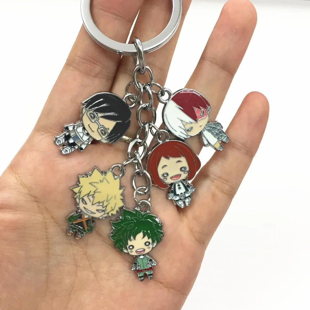 1 шт. брелок моя геройская Академия Izuku Midoriya подвеска Boku no Hiro Asui Tsuyu сплав подарок
