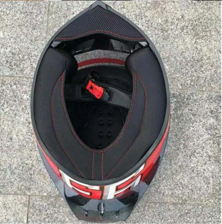 moto rcycle hat moto RED 93 шлем Полнолицевая линза с задним крылом гоночный Зимний шлем Безопасный корабль