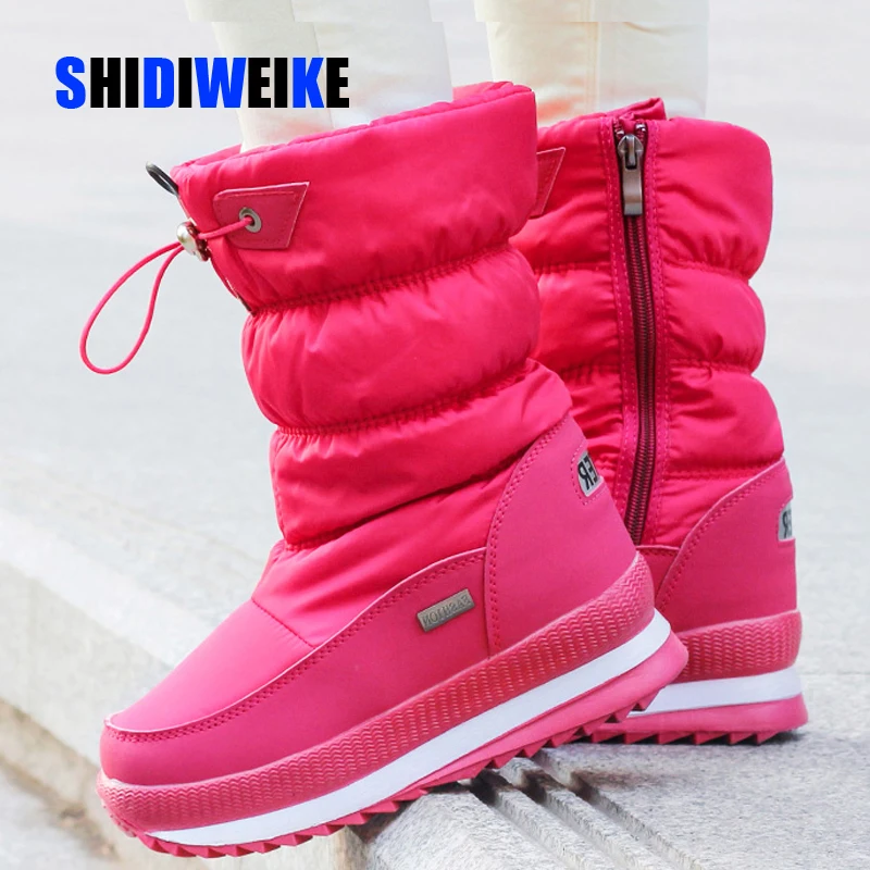 Женские Ботинки Зимняя обувь женские теплые непромокаемые зимние ботинки на