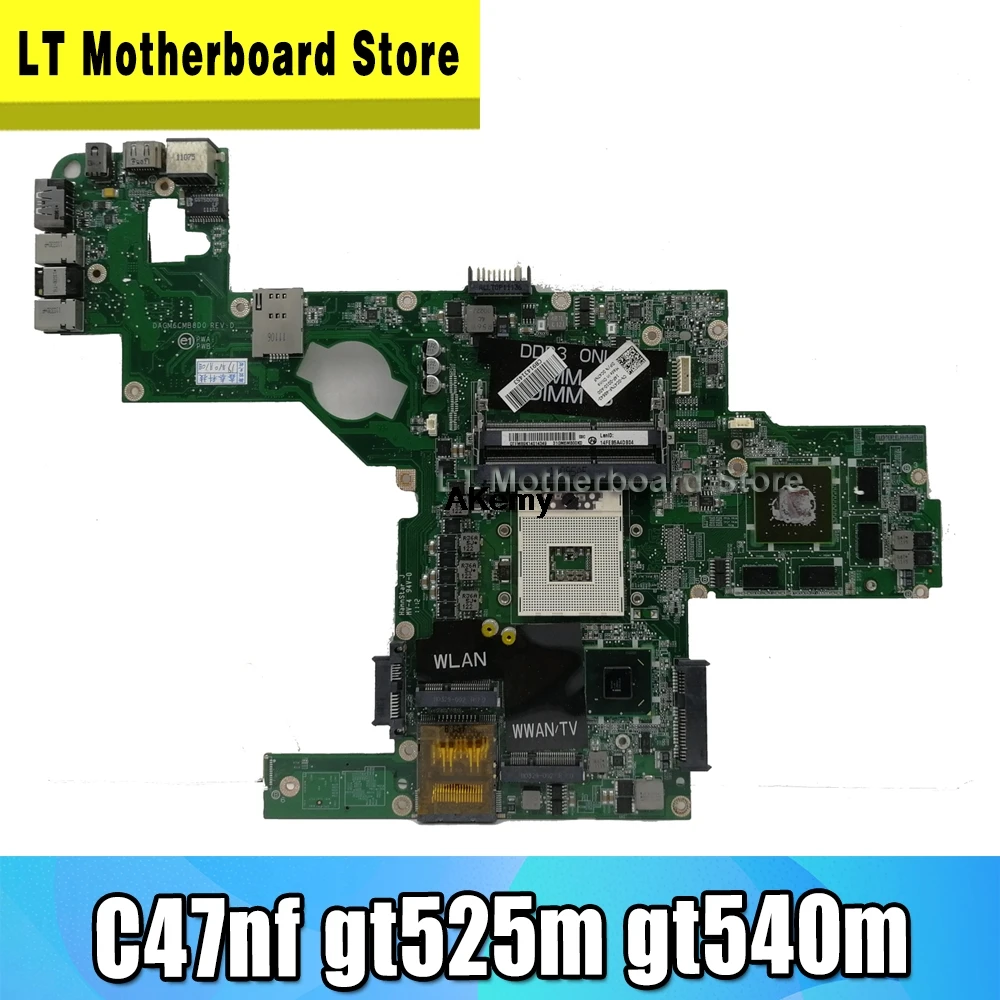  C47NF 0C47NF CN-0C47NF mainboard For Dell XPS L502X laptop motherboard GT525M GT540M DAGM6CMB8D0 Te