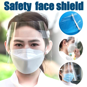 

Safety Clear Grinding Face Shield Screen Face Visor Protection Splash-Proof Environmentally Friendly PET Material Head-Mounted
