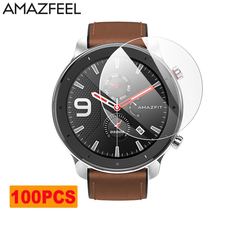 100 шт./упак. для Amazfit GTR 47 мм Защитная пленка экрана Bip Pace Stratos Гидрогелевая