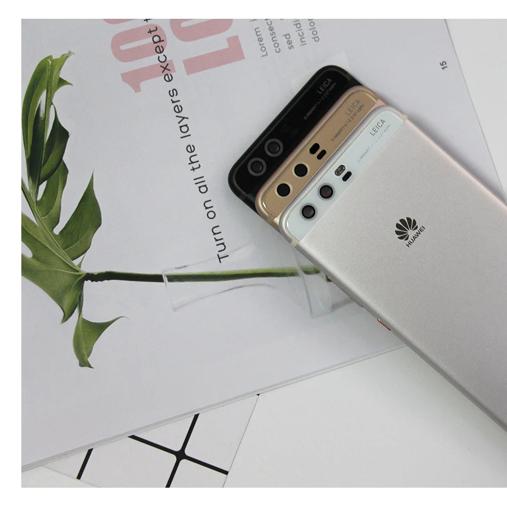 E-family 5," для huawei P10 VTR-AL00 VTR-L09 VTR-L29 VTR-TL00 задняя Батарея крышка дверца батарейного Корпус задней части+ боковых кнопок+ Камера объектив