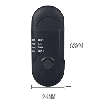 

USB Bluetooth Car Music Receiver Dongle Adapter Suppoprt FM for Phone HJ55