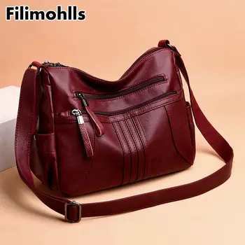 

2020 Women Shoulder Bag Luxury Soft Leather Large Bag Female Messenger Bags Big For Ladies Handbag Designer Brand bolsa F-564