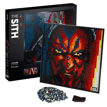 

Pixel Art Mosaic Painting MOC Set DIY Super Star Avatar Building Block Gift ART Star Wars Decorative Painting 31199 31197 31198