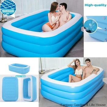 

Home inflatable swimming pool PVC Inflatable square Environmental friendly ink Smooth corner High temperature resistance