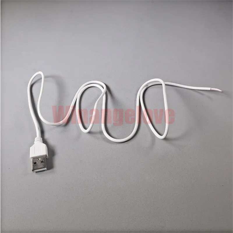 1000 шт./лот 80 см 2Pin провод USB разъем DIY USB Соединительный кабель для одного гибкий светодиодный светильник