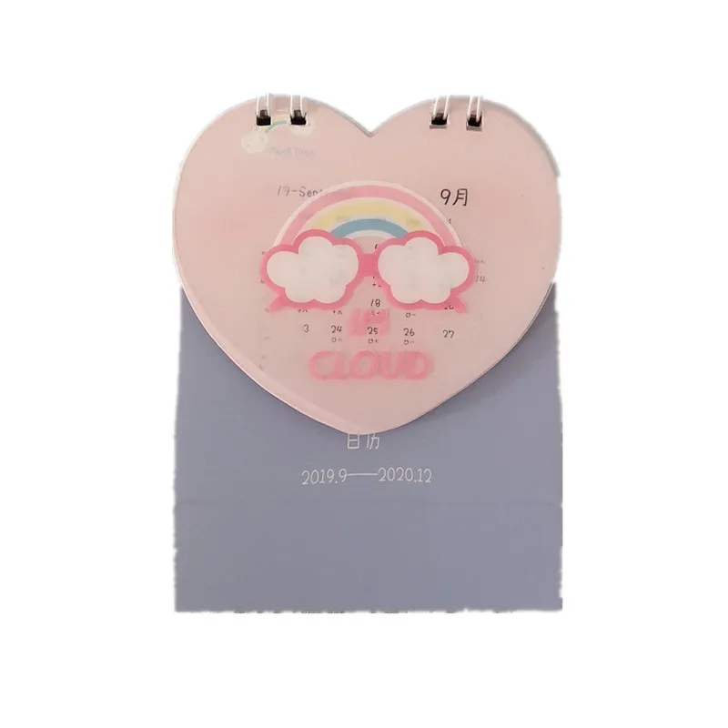 Lovely Rainbow Bridge Series Desk Calendar DIY Mini Portable Calendars Daily Schedule Planner.09-.12