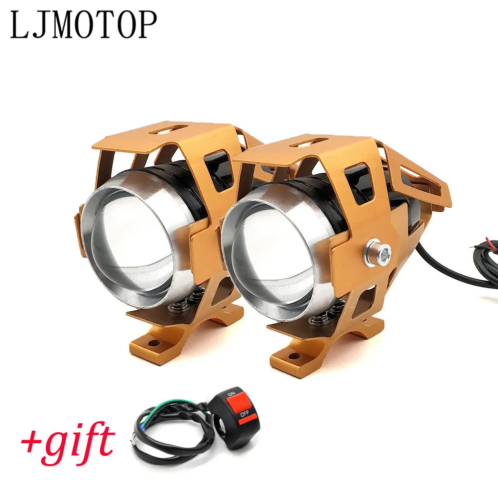B-Gold-a pair Светодиодный фонарь для мотоцикла U5 12V декоративная лампа для Buell 1125CR 1125R M2 Cyclone модель S1 Lightning Ulysses XB12X - Цвет: B-Gold-a pair