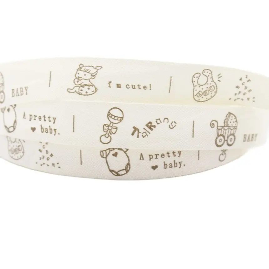 Детская Хлопковая тесьма декоративные детские товары серия рисунков этикетки