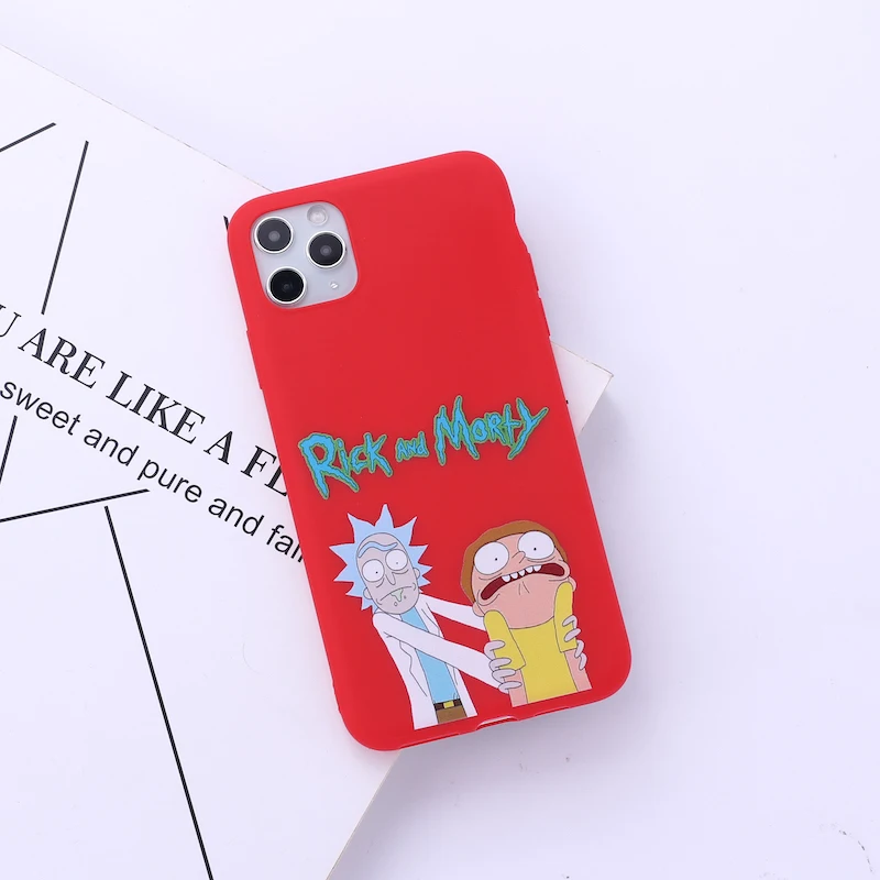 Рик и Морти Забавный мультяшный комикс мемы чехол для телефона для iPhone 11 Pro Max X XS XR Max 7 8 7Plus 8Plus 6S SE Мягкий силиконовый чехол - Цвет: 5