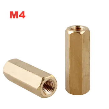 

50pcs/lot Female-female brass hex spacer standoff pillar through hole M4*5/6/7/8/9/10/11/12/13/14/15/16/18/20/25