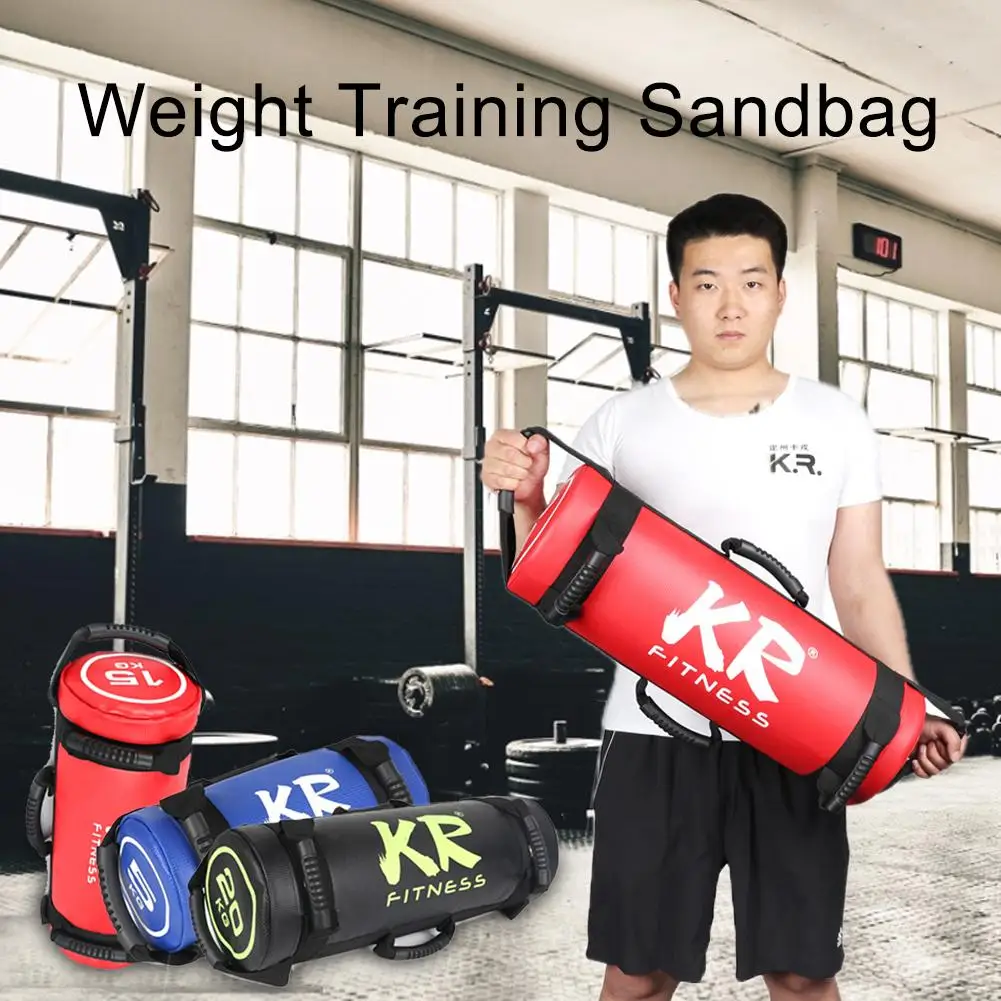 5/10/15/20/25/30KG Crossfit Sac Gym Power Bag Vide Énergie Sac Fitness  Musculation