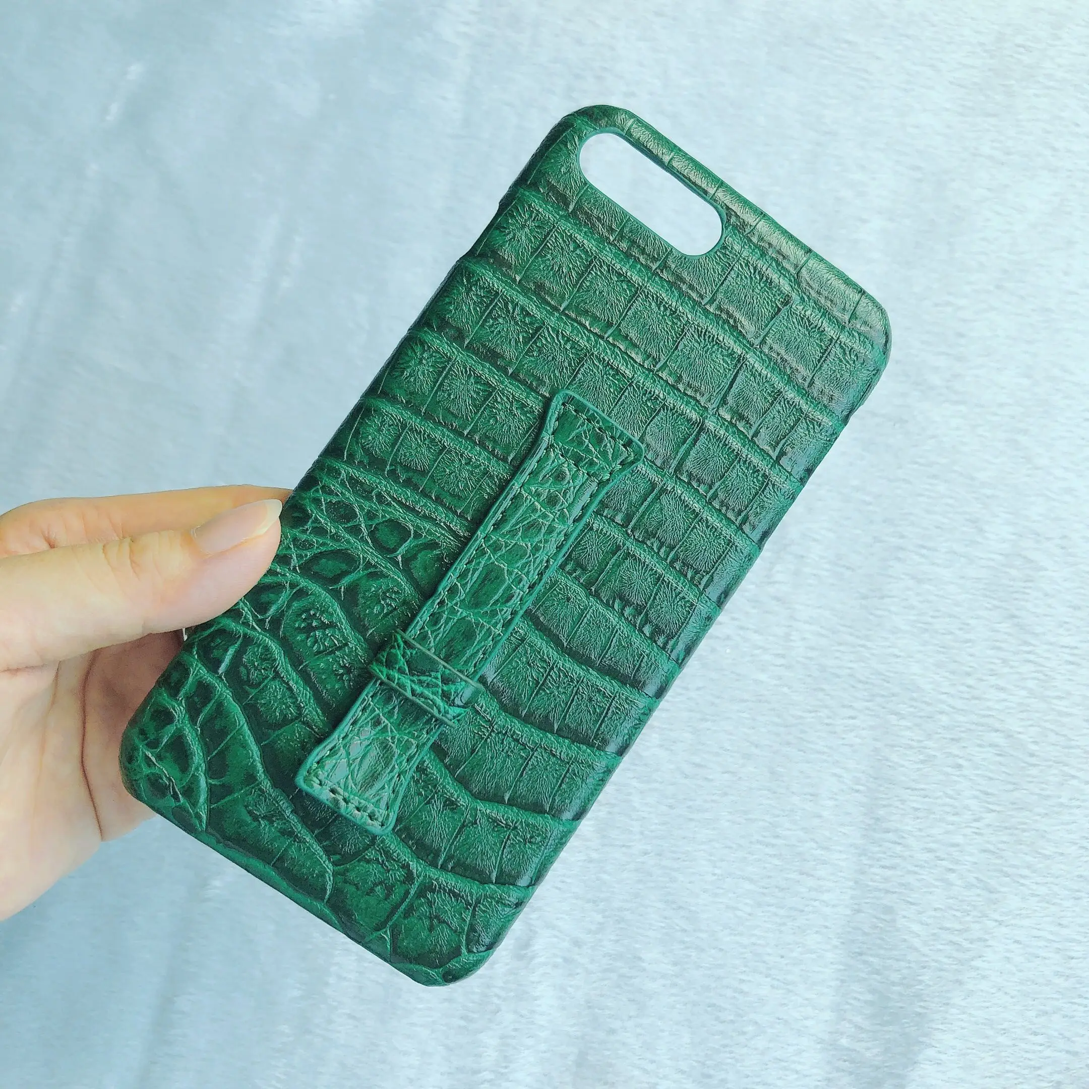 

High-end Fashion Business crocodile Skin Pattern Veneer Bracelet Bracket Simple for iphone XS Max XS XR X 6 6S 7 8Plus Cover
