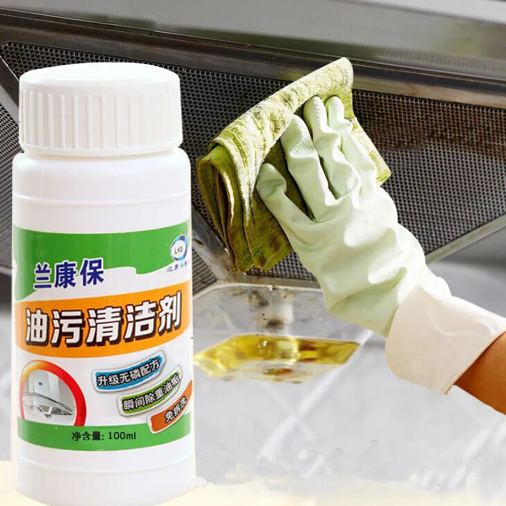 

Cleaner Kitchen Degreasing Cleaning Agent Heavy Oil Strong Decontamination 100ml Home Improvement Useful Tools