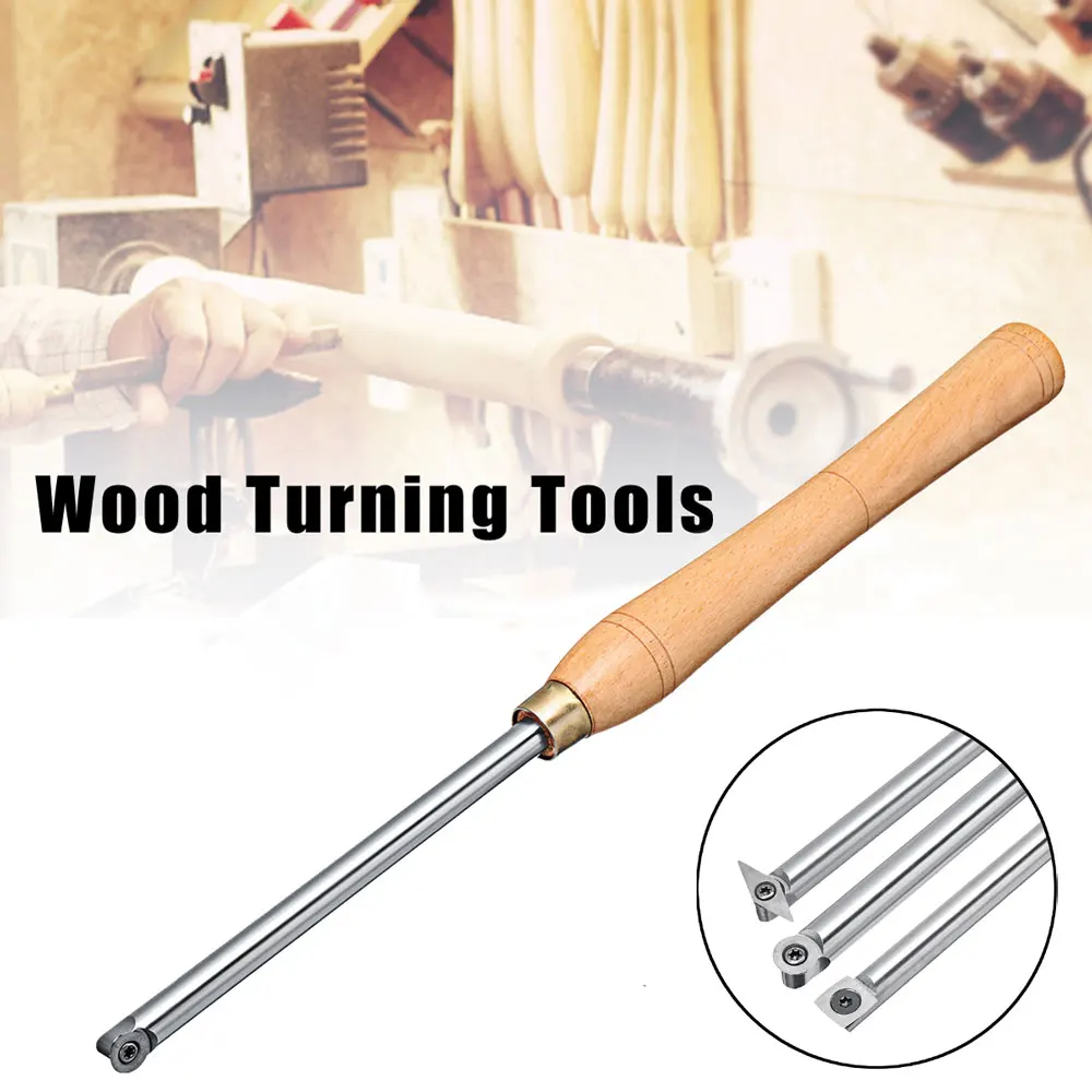 Lathe Insert Chisel Cutter-Tools Set Multi Wood Turning Carbide Tip Straight-Bit 