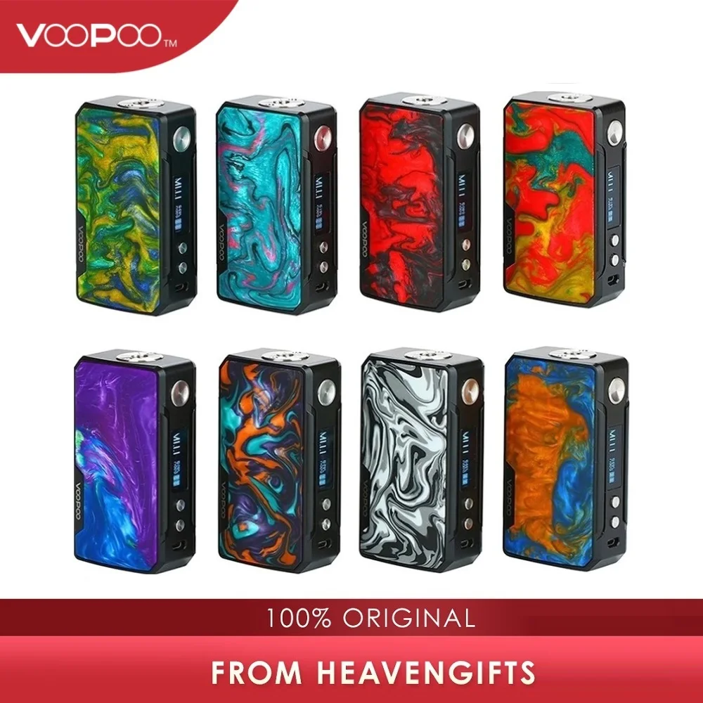 Skup 177W VOOPOO przeciągnij 2 box Mod moc przez 18650 bateria do elektronicznego papierosa Vape Mod Voopoo Mod Vs przeciągnij 157W