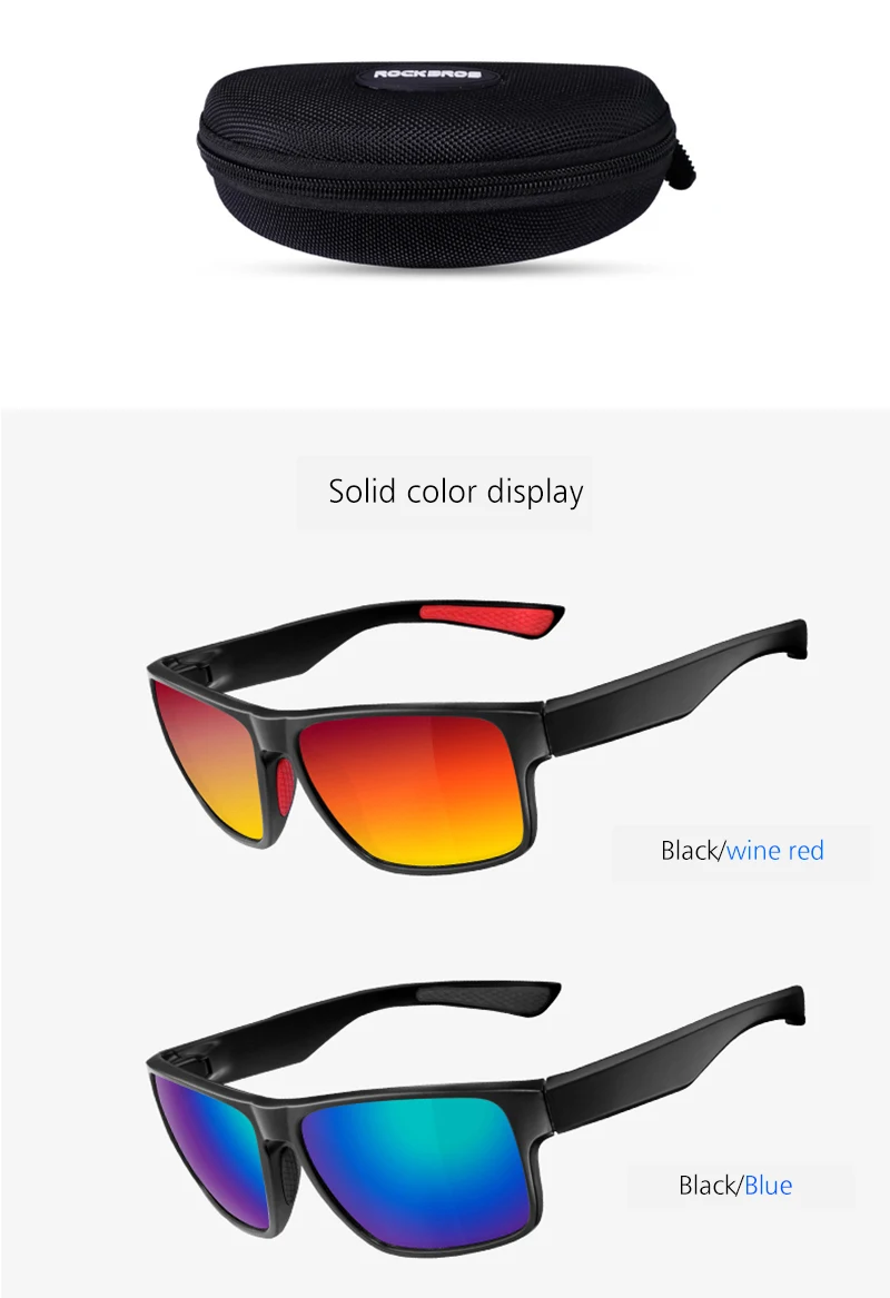 ROCKBROS Поляризованные велосипедные очки MTB велосипед Защита оптика Gafas Ciclismo наружные спортивные солнцезащитные очки для велосипеда Велоспорт Googles