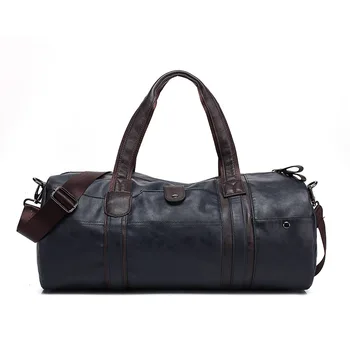 

Men Large Capacity Leather Luggage Travel Shoulder Bag Duffle Gym Bags Tote Bag