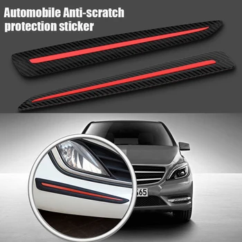 

Car carbon fiber pattern anti-collision strip, bumper anti-scratch strip, body door side anti-scratch protection soft adhesive