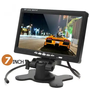 

HD 800 x 480 7 Inch Color LCD Screen Cars Rear View Monitor with HDMI + VGA Interface