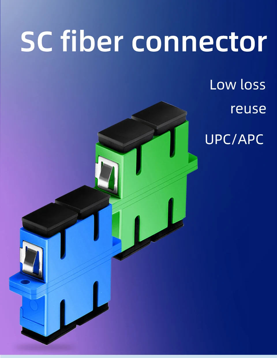 SC к UPC волоконный адаптер Mutimode мм биметаллический Соединительный фланец соединение SC-APC один режим SM волоконно-оптический разъем адаптера