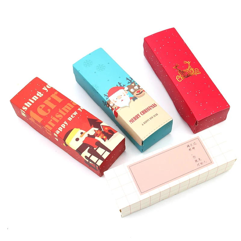 MissYe магазин 10 шт./лот Свадебные украшения Счастливого Рождества navidad подарок складная упаковочная бумажная коробка ручной мешок для Маффин печенья