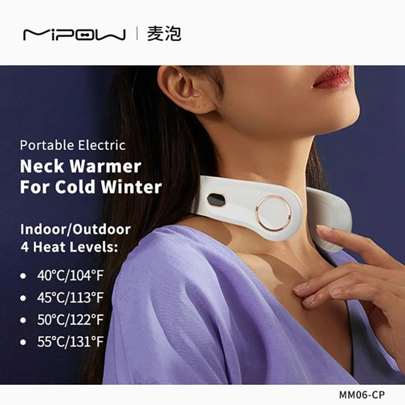 MIPOW calentador de cuello eléctrico 3 en 1 para colgar, Banco de energía  USB de 10000 mAh, portátil, de bolsillo, con pantalla Digital|Cargador  portátil| - AliExpress