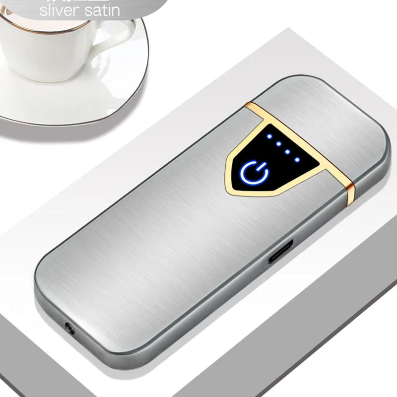 1pc lighter 1 шт. Мощный светодиодный дисплей зарядка через usb импульсная Зажигалка горячая Распродажа двойная дуговая плазменная Зажигалка Ветрозащитная электронная сигарета зажигалка - Цвет: 1pc lighter