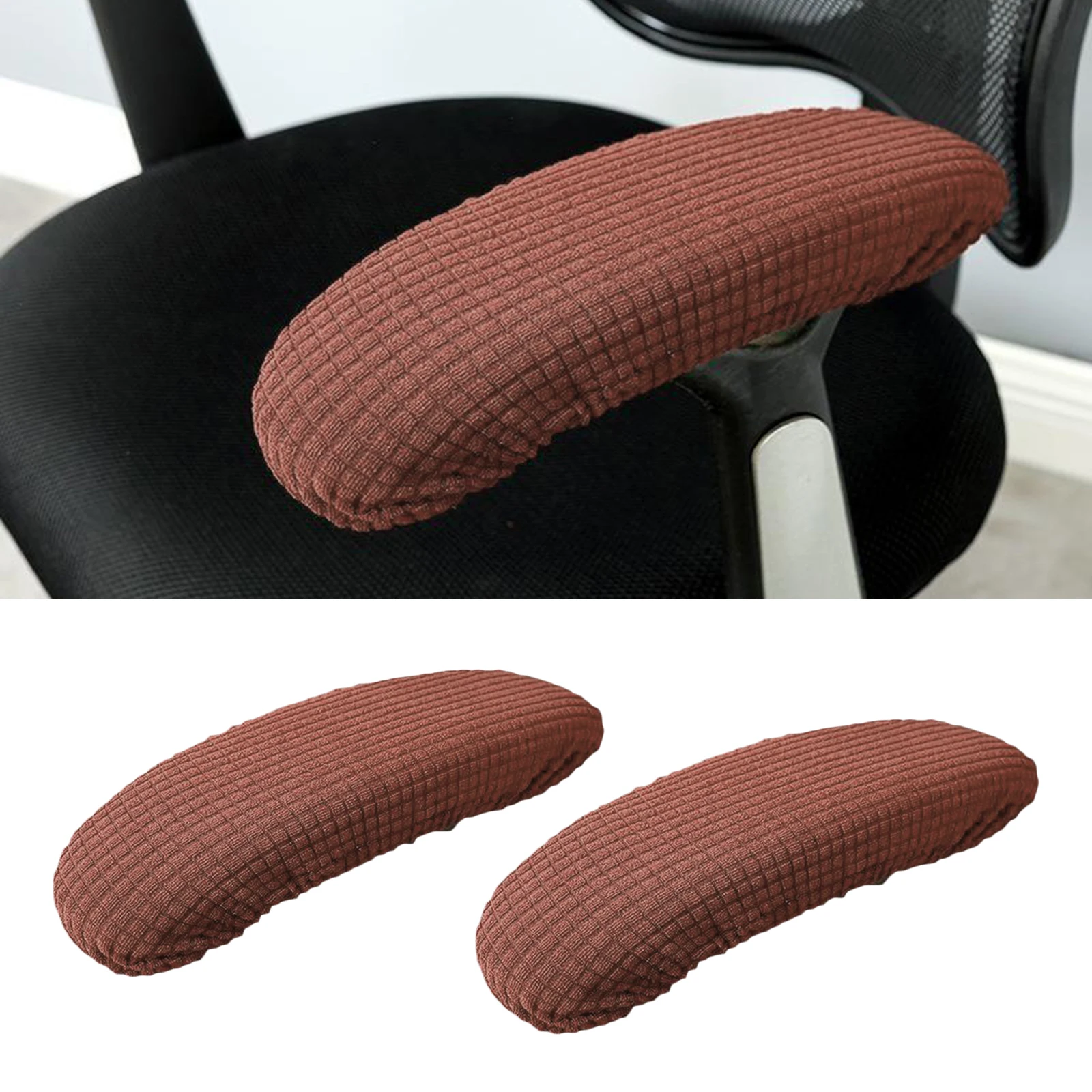 1 Pair Chair Armrest Cover Slipcover Office Computer Chair Arm Covers Dustproof