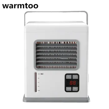 

Warmtoo Portable Mini Air Conditioner Conditioning Rechargeable USB Mini Air Cooler Digital Display Air Cooling Fan Home Office