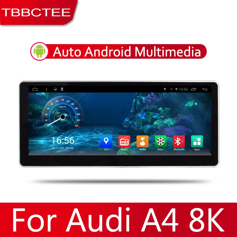 2din Car multimedia Android Autoradio Car Radio GPS player For Audi A4 8K 2009~2015 Bluetooth WiFi Mirror link Navi