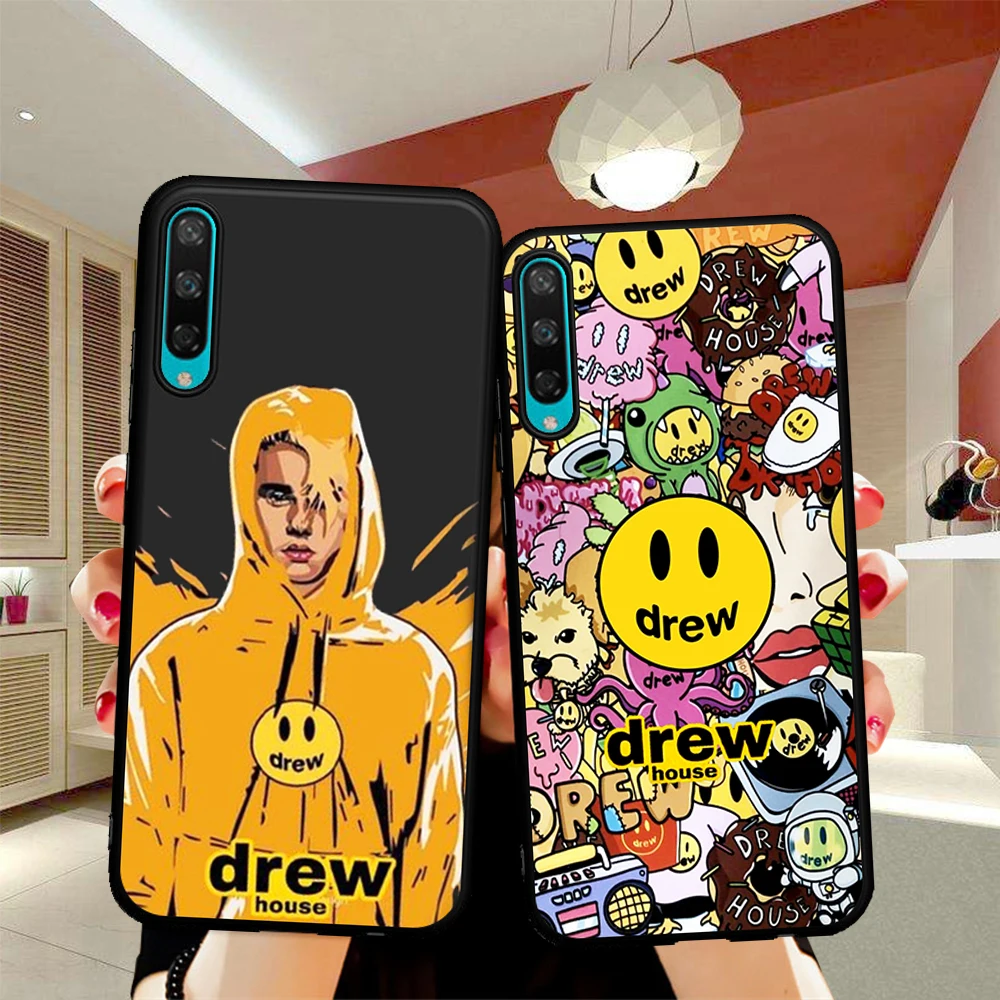 Smiley face Drew House Джастин Бибер чехол для телефона Huawei Honor 8 Lite 8X 8C 9X 9 10 20 Pro V20 10i 20i 8S 8A