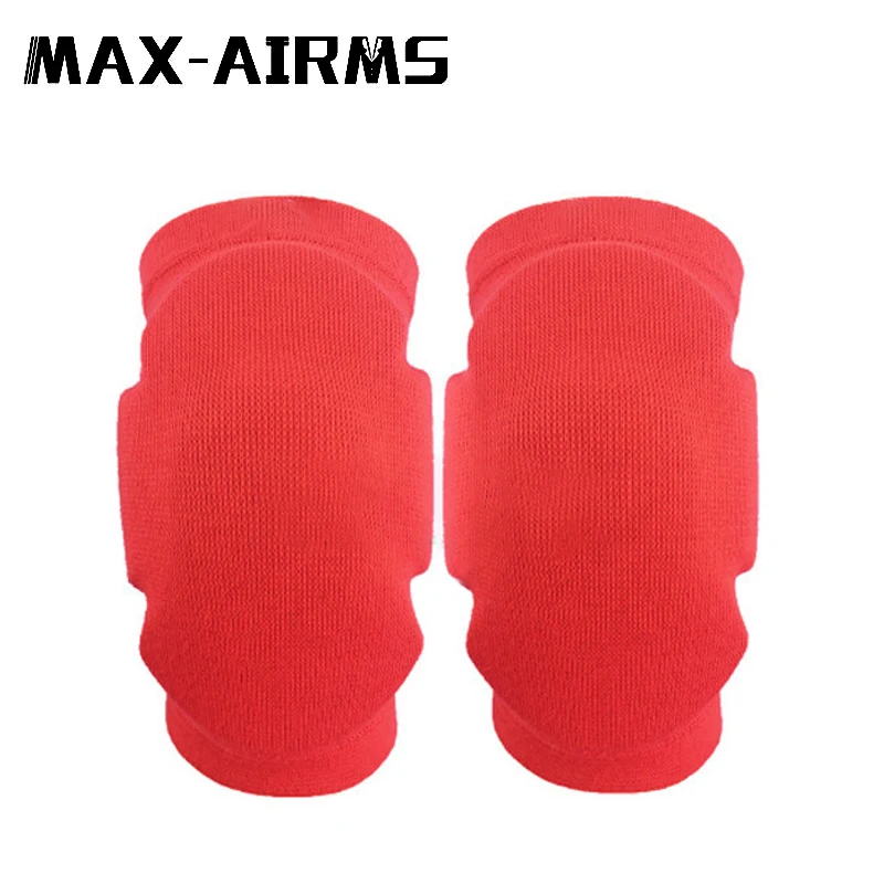 Maxairms 1 пара 3D стерео баскетбольные наколенники рукав сотовая Скоба эластичные защитные наколенники шестерни наколенник пена поддержка колена - Цвет: kneepads red