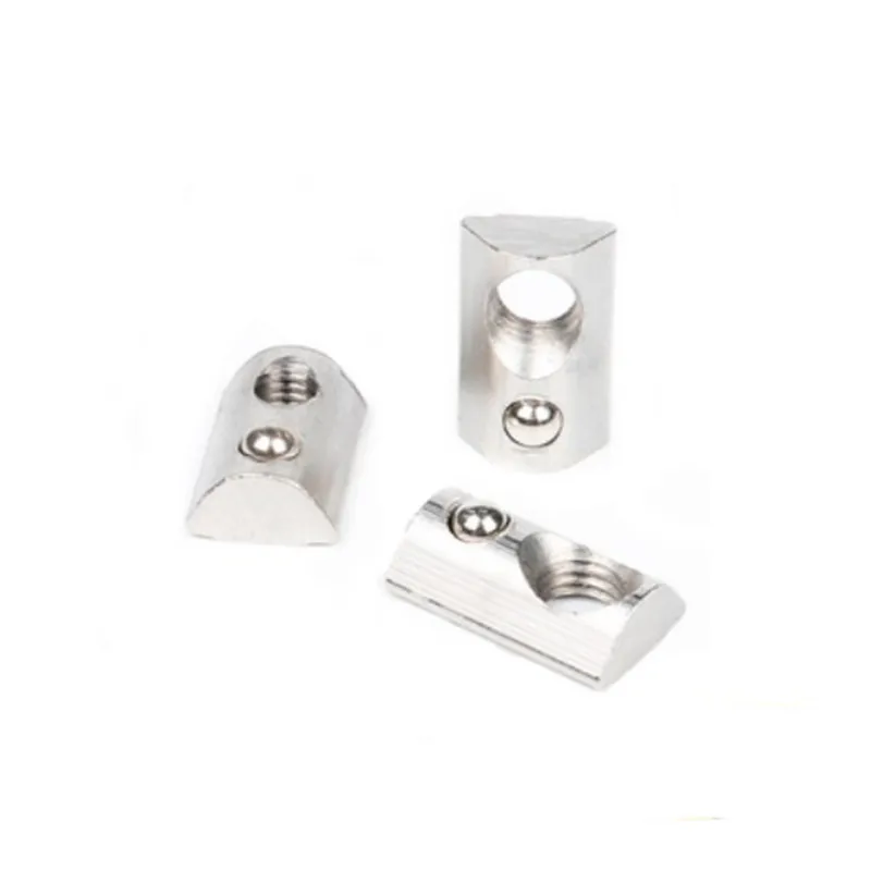 High-Quality T Spring Nuts for Aluminum Profiles - M3 to M6 (Pack of 10/20/50/100)
