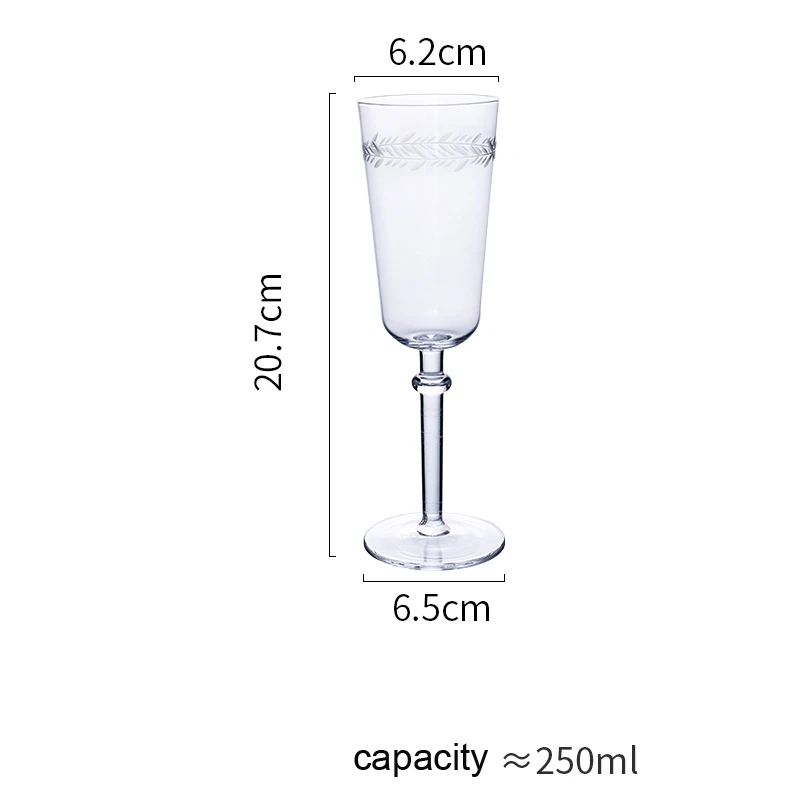 250ml 1pcs Ретро лазерное стекло с гравировкой Шампань стеклянный бокал для вина, кружка свадебное стекло es питьевой домашний декор отель посуда для вечеринки - Цвет: 250ml 1pcs
