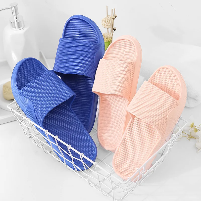 

New Style Sandals Women's Summer Indoor Couples MEN'S Slippers Bath Anti-slip Bathroom Soft-Sole Household Couples Sandals Men's